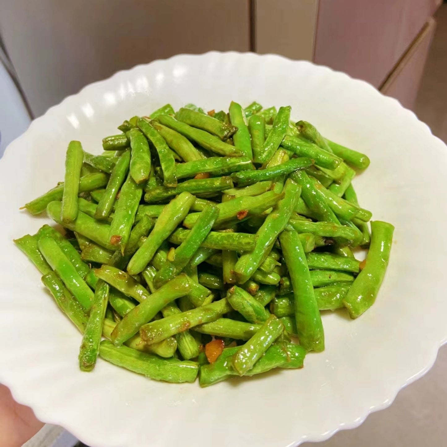 4月6日周一(G餐)精品菜:油盐豆角