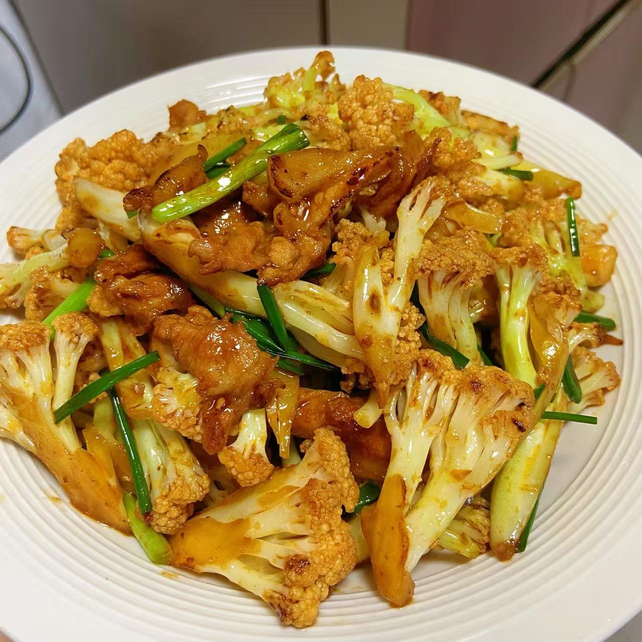 6月11日周四(F餐)精品菜:五花肉炒花菜