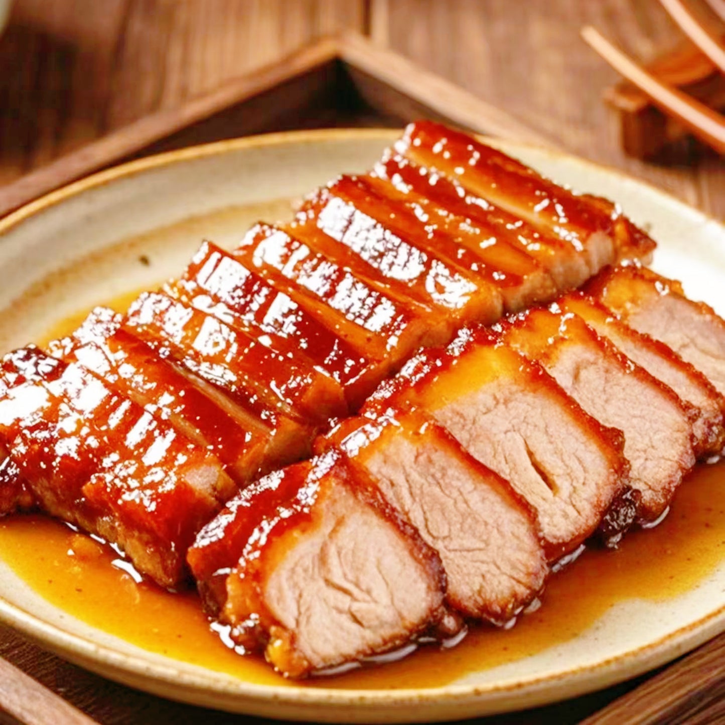 8月24日周一(F餐)精品菜:蜜汁叉烧