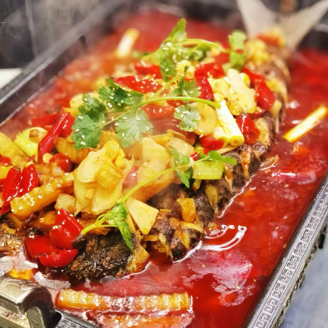 8月17日周一(E餐)精品菜:麻辣酸菜烤鱼🌶️