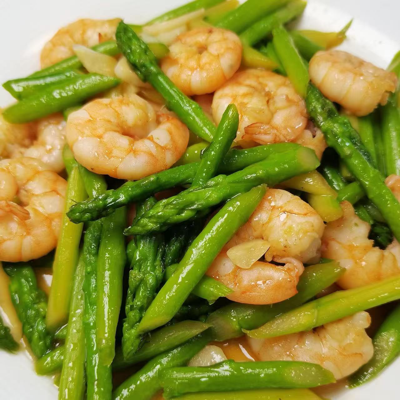 4月12日周日(I餐)精品菜:芦笋虾仁