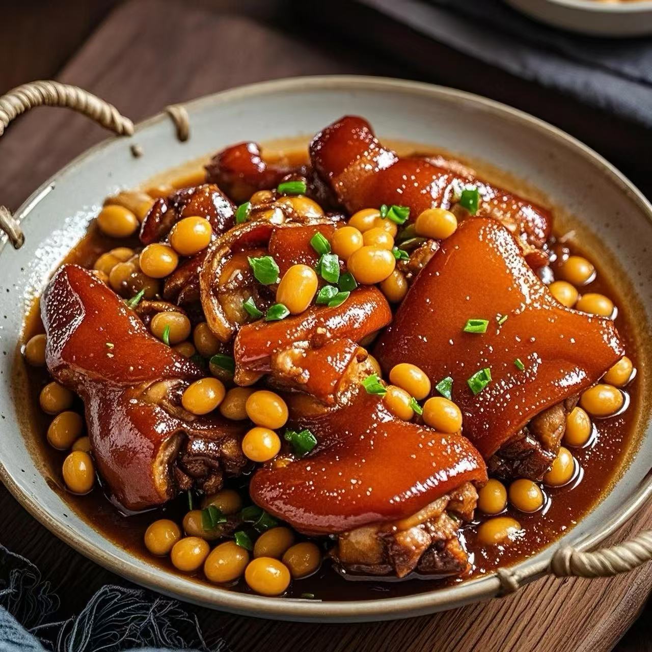 9月7日周一(H餐)精品菜:黄豆焖猪手