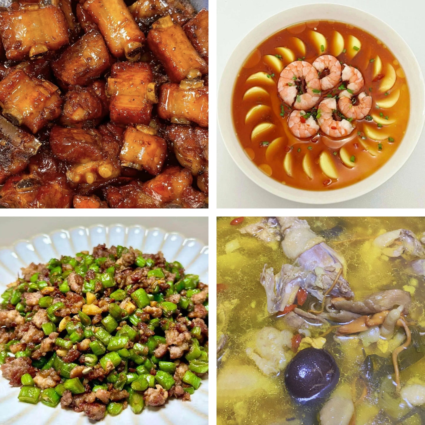 3月10日周二(A餐)无辣不欢:糖醋小排 豆腐蒸大虾 肉沫四季豆 菌菇土鸡汤