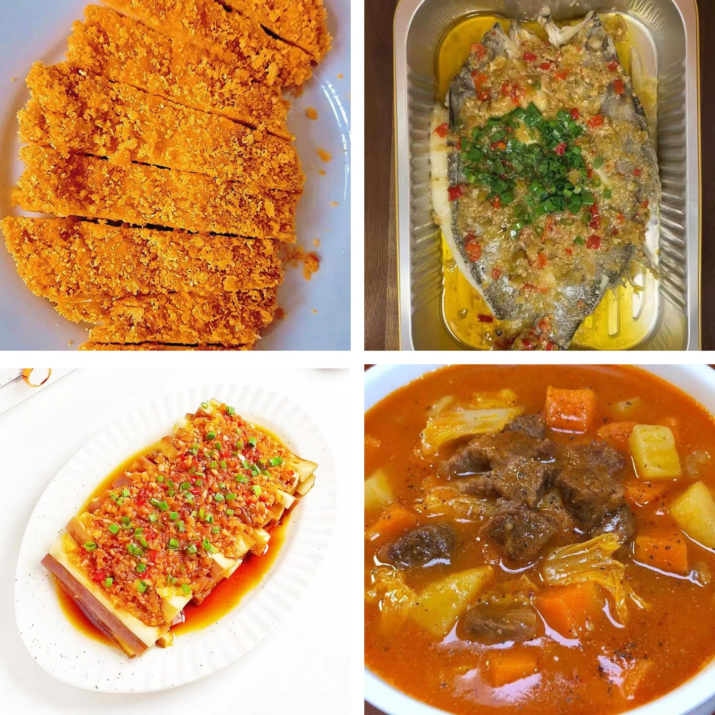 4月7日周二(A餐)无辣不欢:炸鸡扒(三片) 泰式蒸鲈鱼(酸辣)🌶️ 蒜蓉蒸茄子 罗宋汤