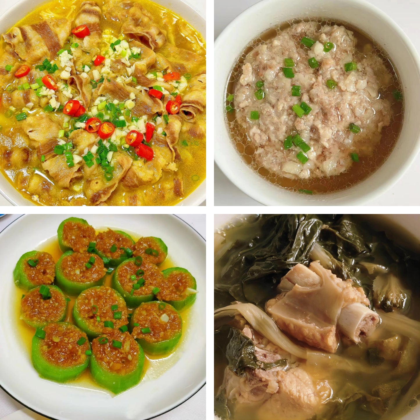 7月21日周二(A餐)无辣不欢:金汤肥牛🌶️ 冬菜蒸肉饼 蒜蓉蒸丝瓜 金银白菜煲龙骨汤
