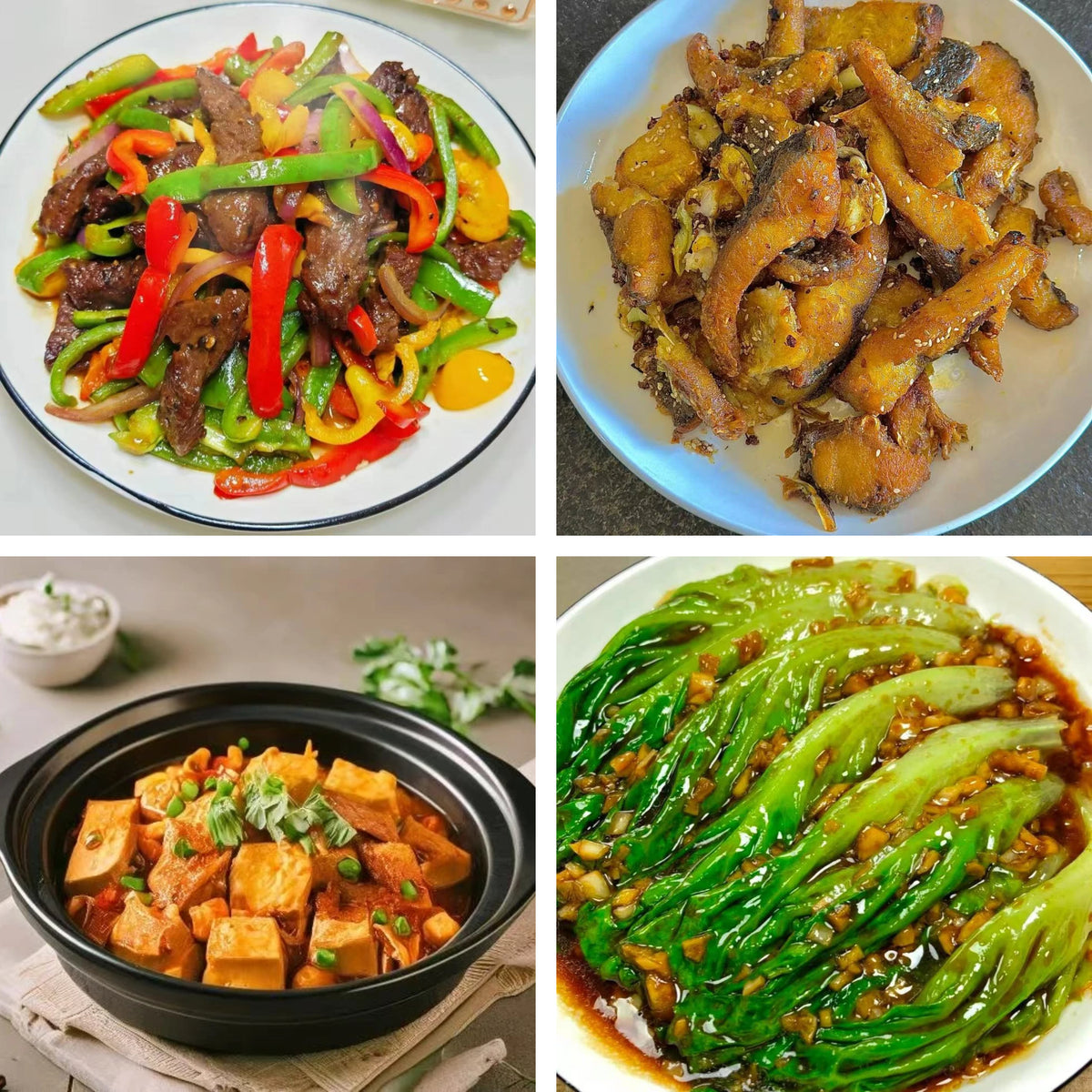 11月4日周三(A餐)无辣不欢:豉椒炒牛肉 椒盐鱼块 红烧豆腐 白灼生菜
