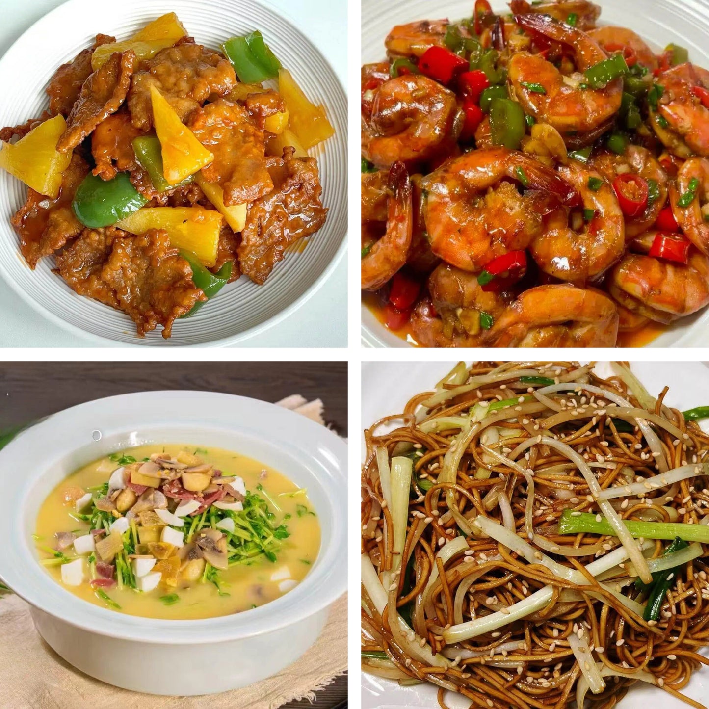 7月1日周三(A餐)无辣不欢:紫萝牛肉 麻辣香辣虾🌶️ 上汤鸡丝豆苗 豉油皇炒面