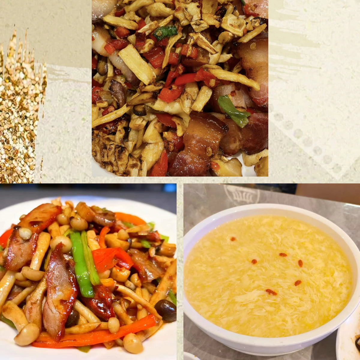 9月22日周二(C餐)精致小餐:萝卜干炒腊味🌶️ 叉烧炒菌菇 鸡蓉玉米羹