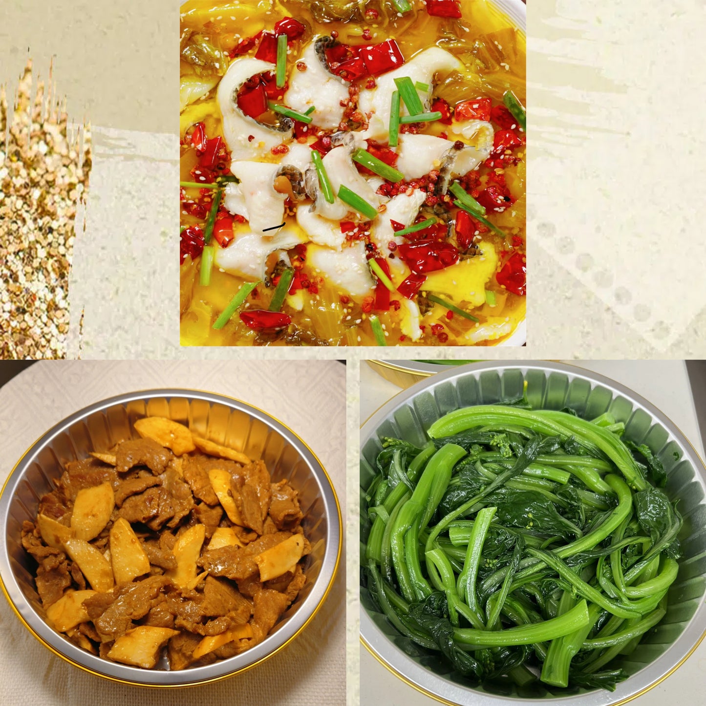 9月10日周四(C餐)精致小餐:酸菜鱼🌶️ 杏鲍菇炒牛肉 上汤油菜