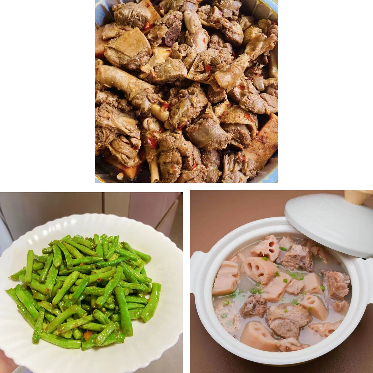 4月6日周一(C餐)精致小餐:啤酒鸭🌶️ 油盐豆角 排骨莲藕汤