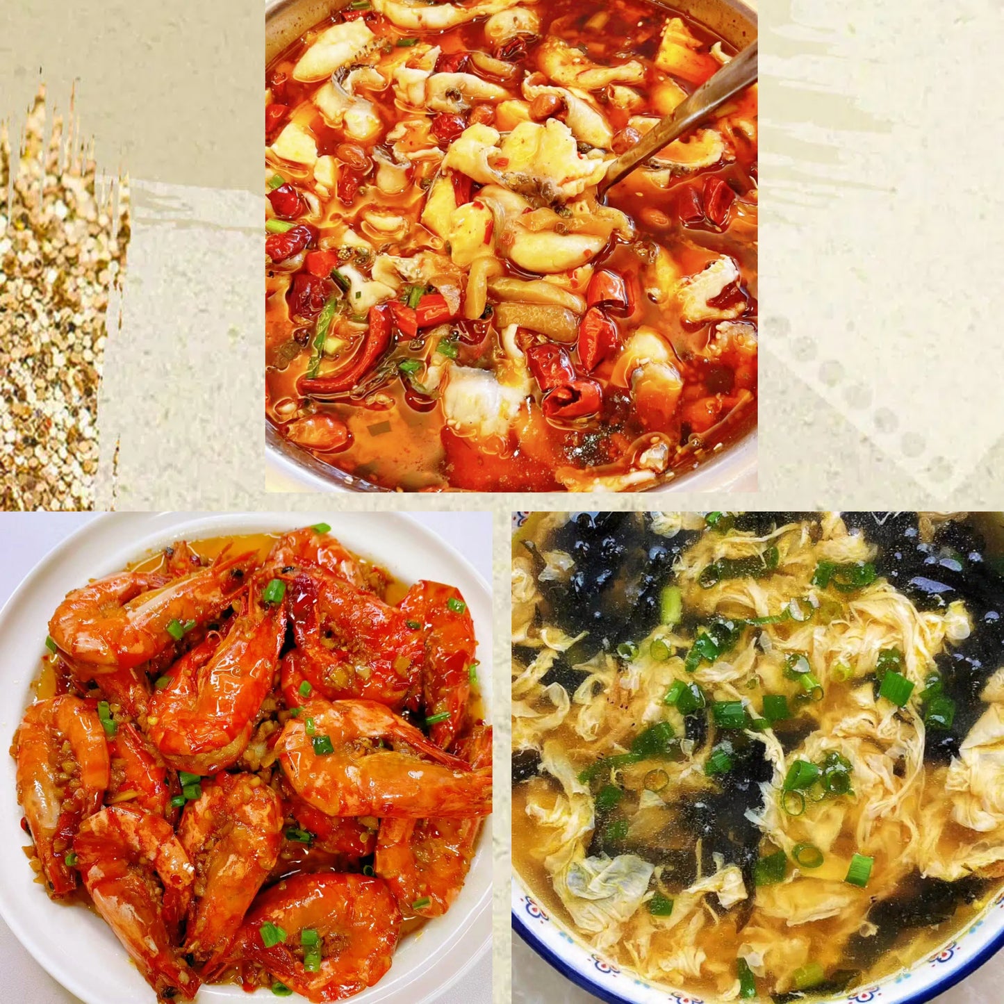 7月27日周一(C餐)精致小餐:豆花鱼🌶️ 蒜香大虾 紫菜蛋花汤