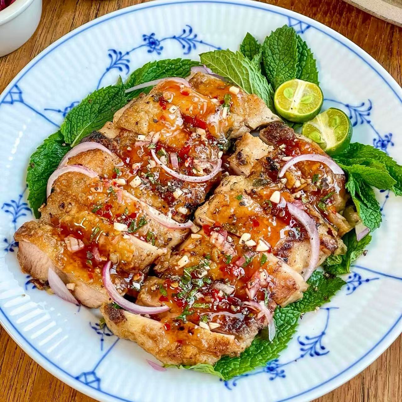 3月11日周三(H餐)精品菜:泰汁猪扒(当日订单满💲36即可免费配送,如果单独订此餐,需额外支付$10派送费)