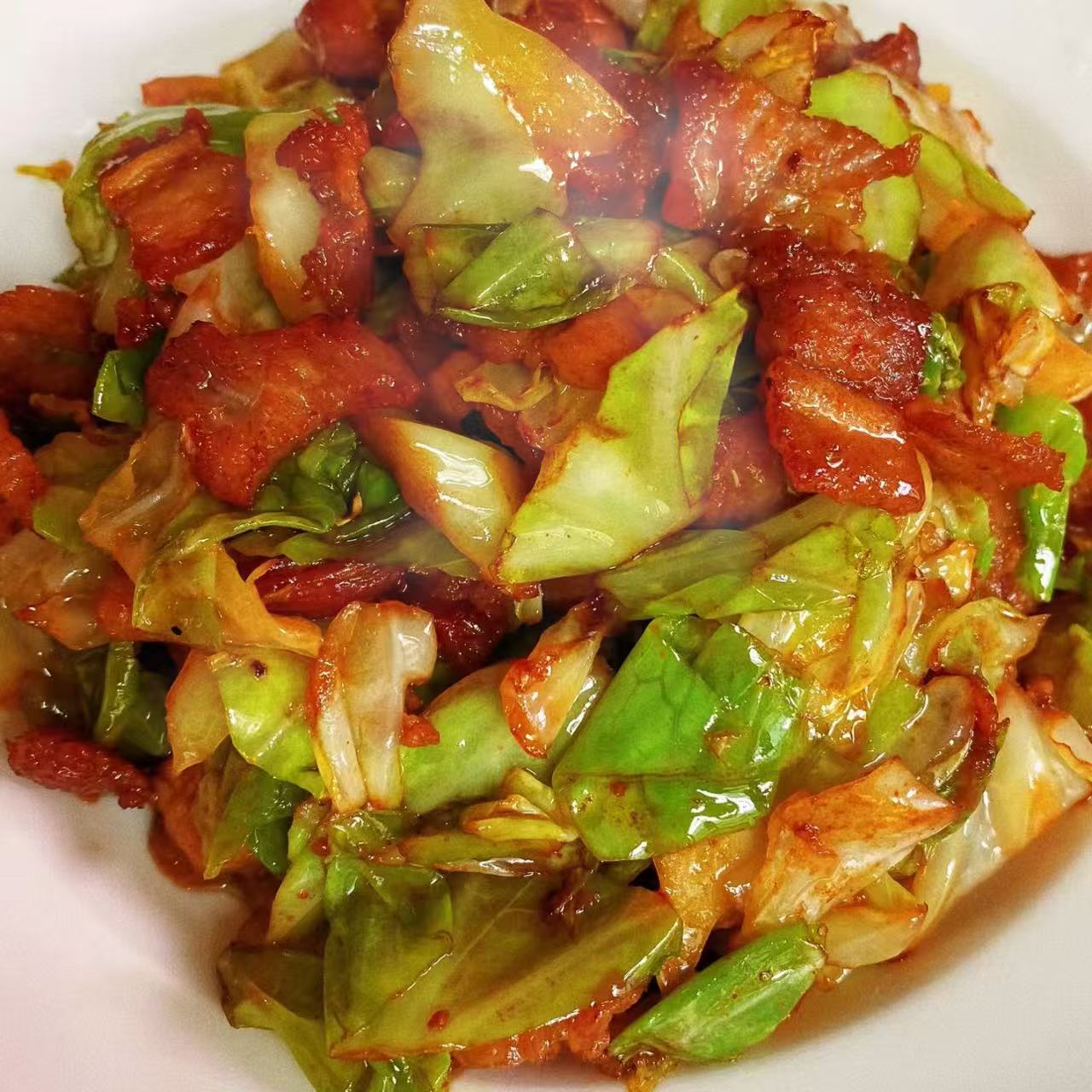 7月14日周二(F餐)精品菜:包菜炒五花肉