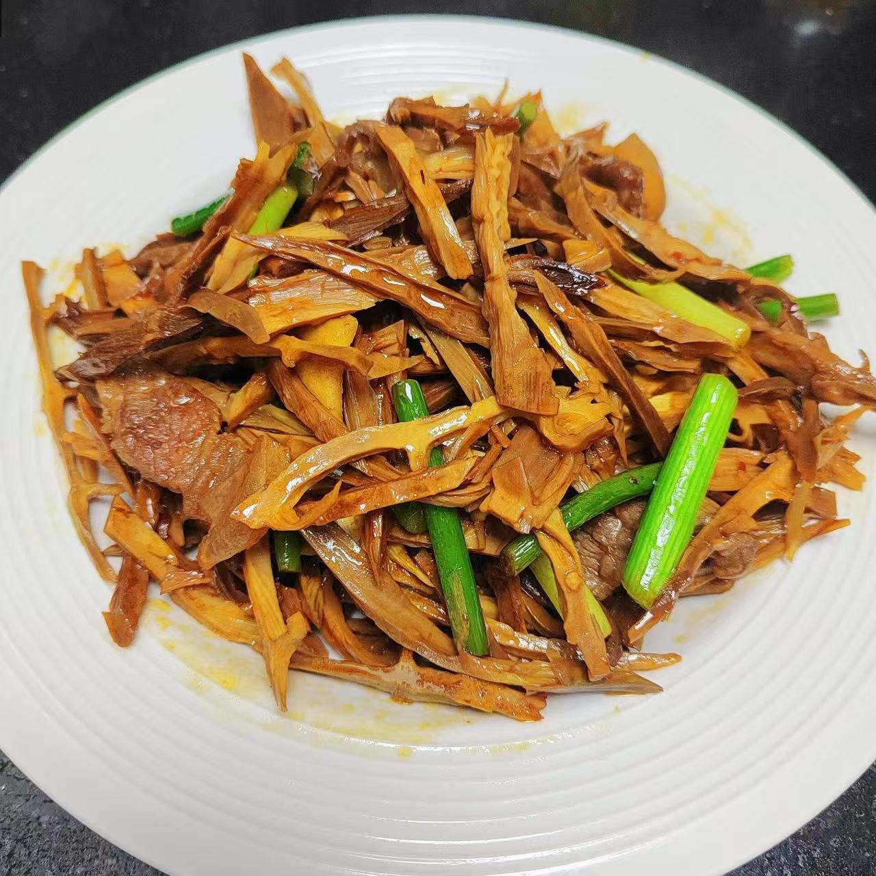 2月22日周日（I餐）精品菜：五花肉炒笋干（当日订单满💲36即可免费配送，如果单独订此餐，需额外支付$10派送费）