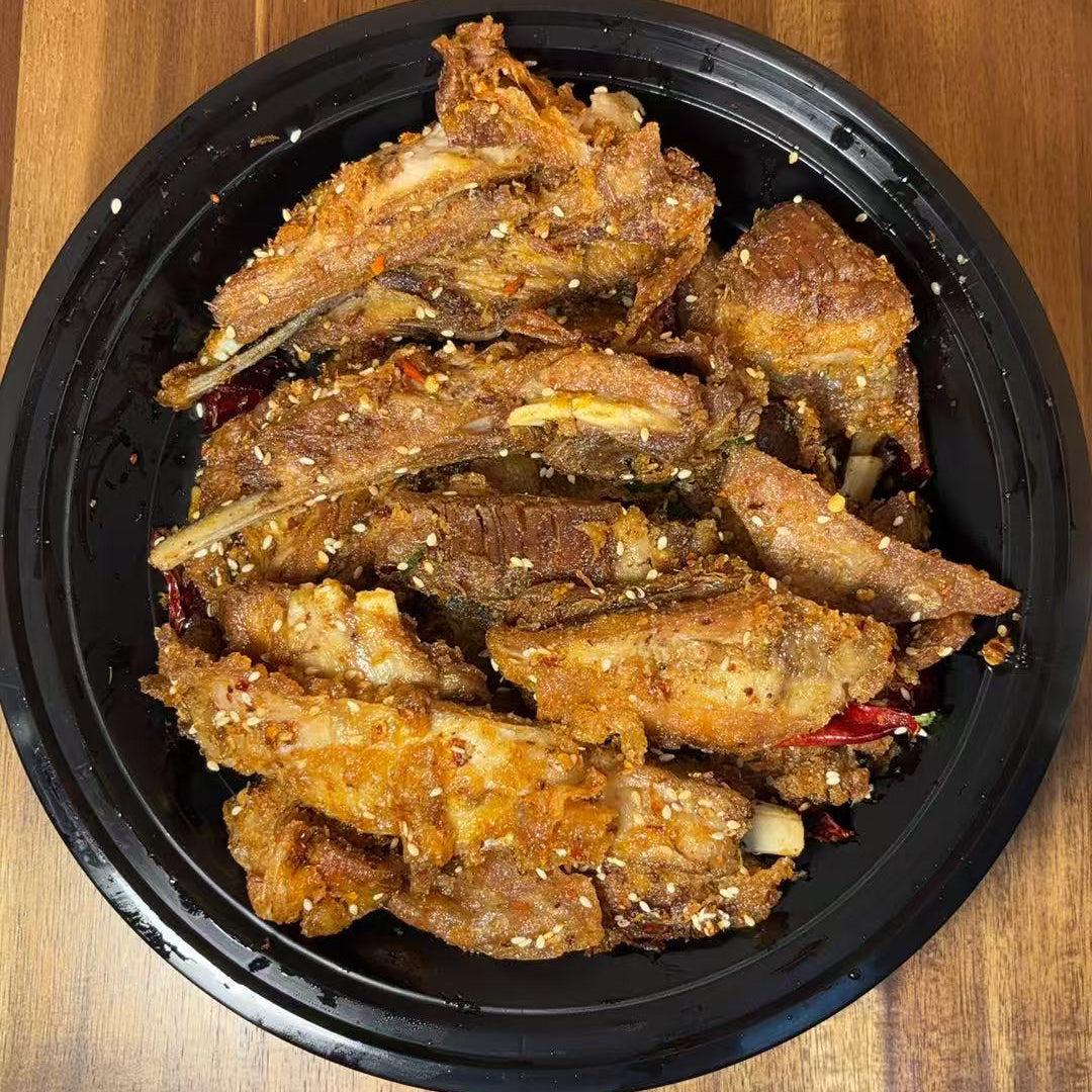10月5日周日（E餐）精品菜：香辣羊排🌶️ （当日订单满💲36即可免费配送，如果单独订此餐，需额外支付$10派送费）