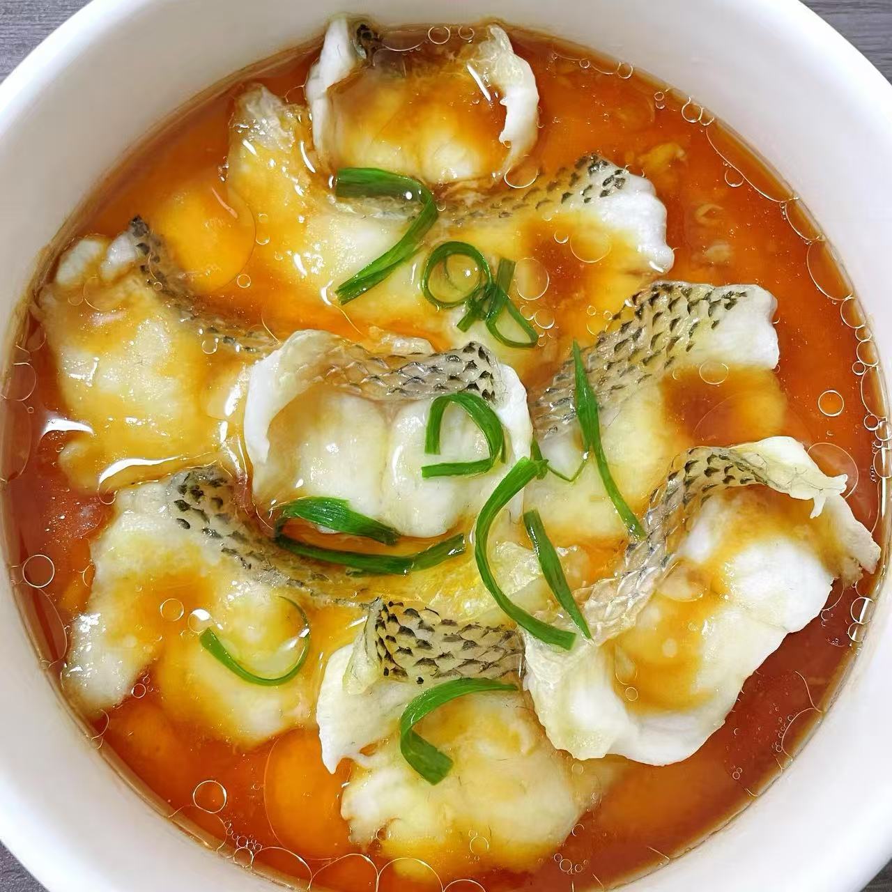 2月13日周五（F餐）精品菜：鱼片蒸蛋羹（当日订单满💲36即可免费配送，如果单独订此餐，需额外支付$10派送费）