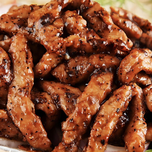 3月26日周四（H餐）精品菜：铁板黑椒牛柳（当日订单满💲36即可免费配送，如果单独订此餐，需额外支付$10派送费）