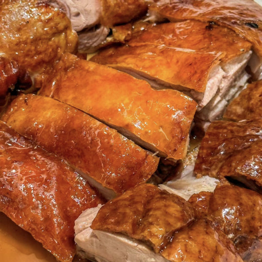 3月8日周日（E餐）精品菜：广东烧鸭（当日订单满💲36即可免费配送，如果单独订此餐，需额外支付$10派送费）