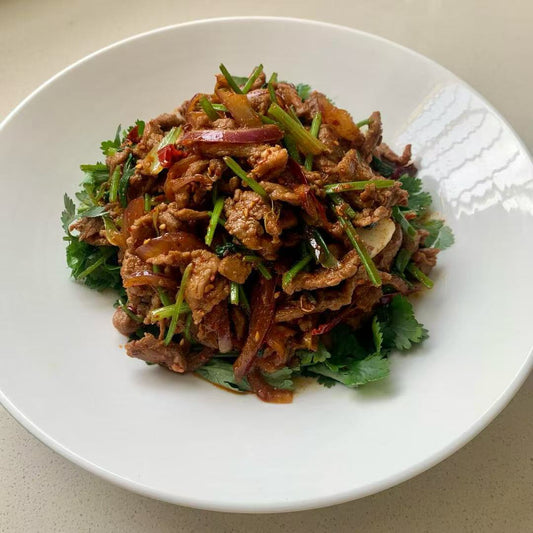 8月31日周日（F餐）精品菜：孜然羊肉（当日订单满💲36即可免费配送，如果单独订此餐，需额外支付$10派送费）
