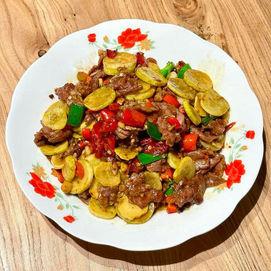 9月2日周二（F餐）精品菜：酸黄瓜炒牛肉🌶️（当日订单满💲36即可免费配送，如果单独订此餐，需额外支付$10派送费）