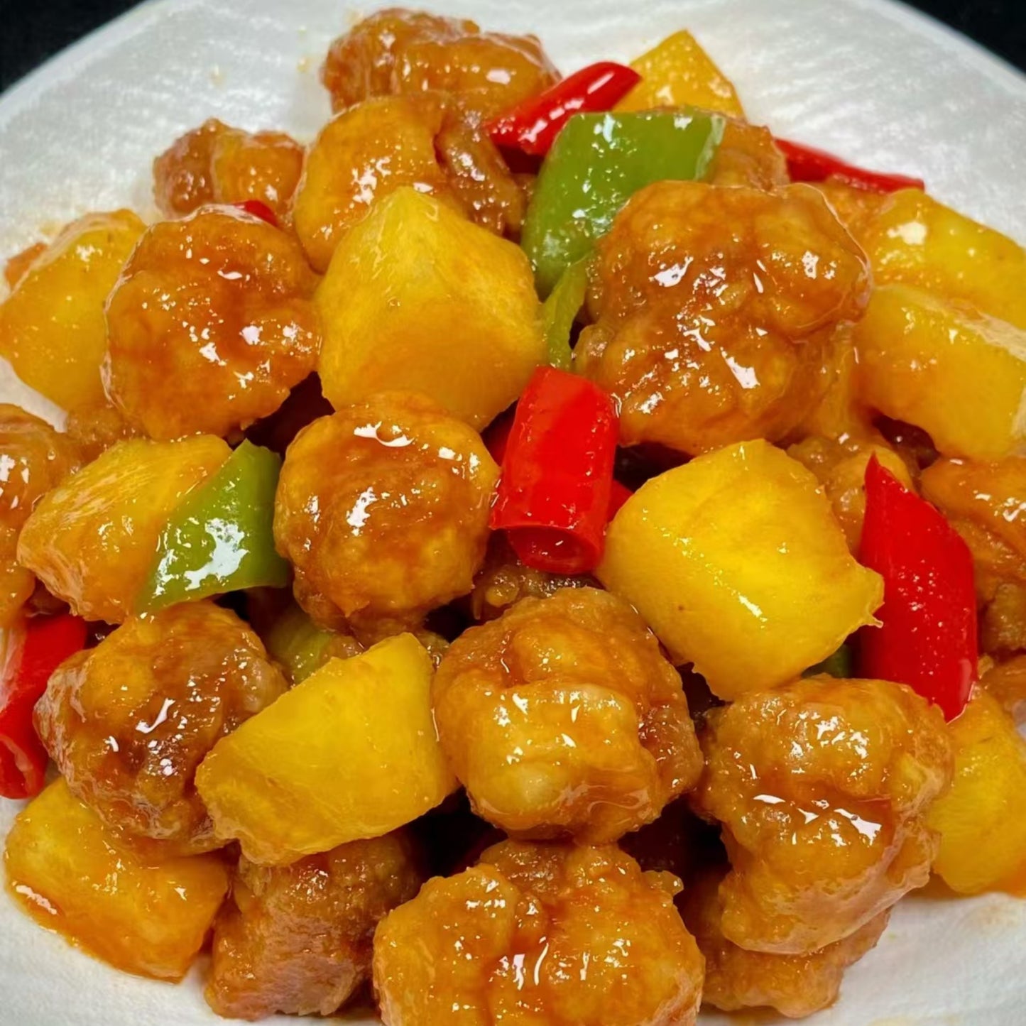 3月27日周五（F餐）精品菜：菠萝咕咾肉（当日订单满💲36即可免费配送，如果单独订此餐，需额外支付$10派送费）