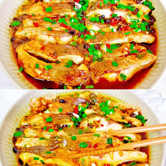 2月6日周五（H餐）精品菜：豉汁蒸清江鱼（当日订单满💲36即可免费配送，如果单独订此餐，需额外支付$10派送费）