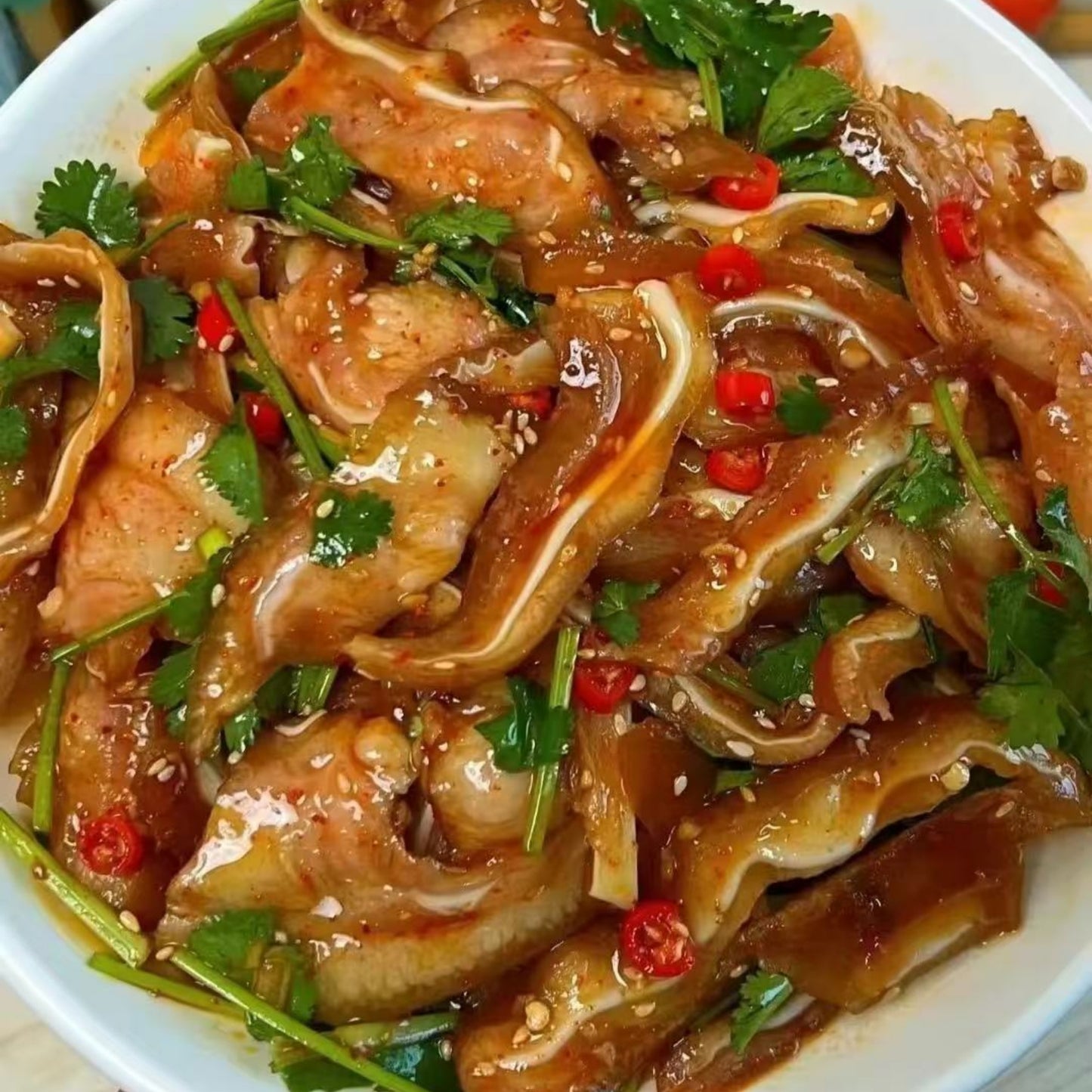 10月1日周三（G餐）精品菜：红油猪耳 （当日订单满💲36即可免费配送，如果单独订此餐，需额外支付$10派送费）