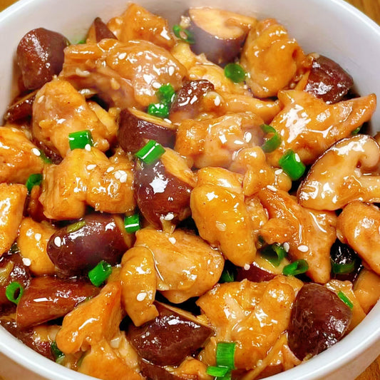 4月8日周三（H餐）精品菜：野山菌蒸走地鸡