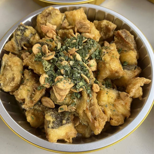 9月5日周五（E餐）精品菜：椒盐银鳕鱼（微🌶️）（当日订单满💲36即可免费配送，如果单独订此餐，需额外支付$10派送费）
