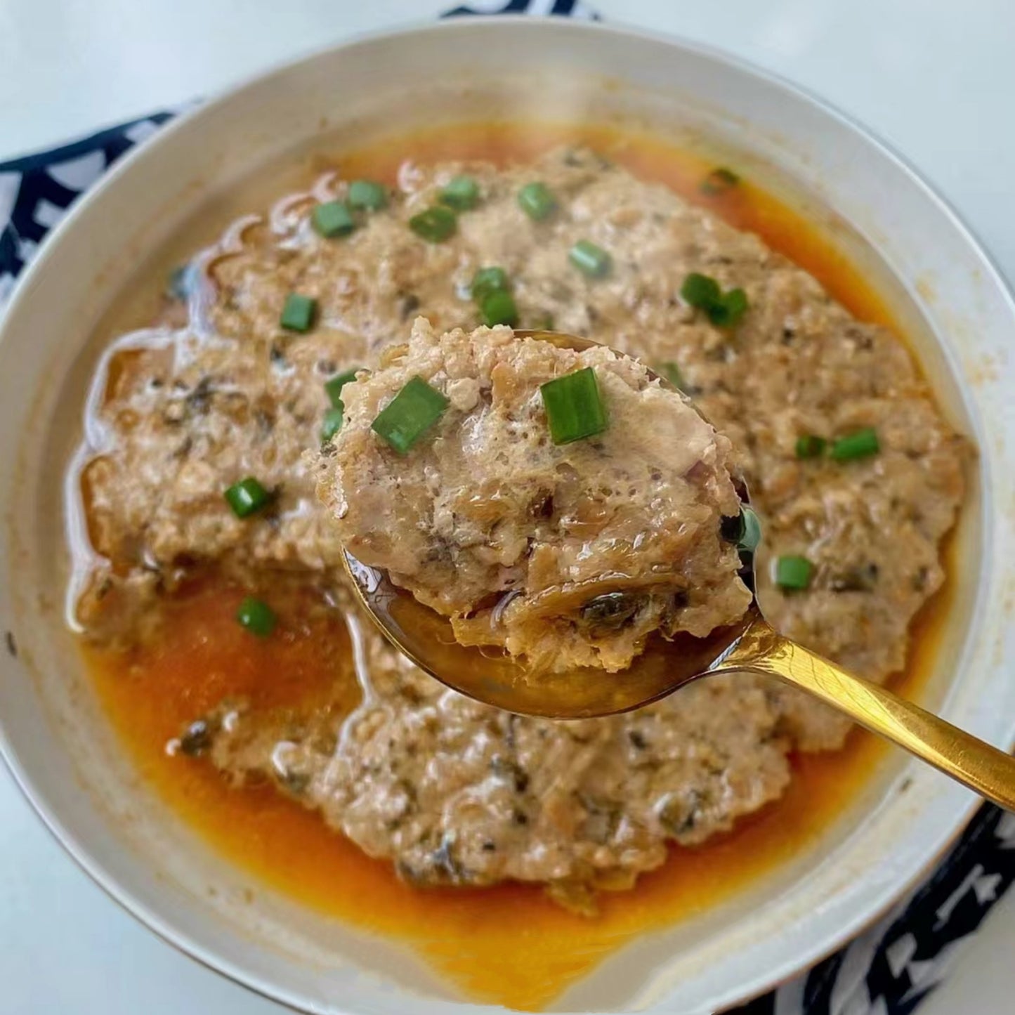 3月29日周日（H餐）精品菜：冬菜蒸肉饼（当日订单满💲36即可免费配送，如果单独订此餐，需额外支付$10派送费）