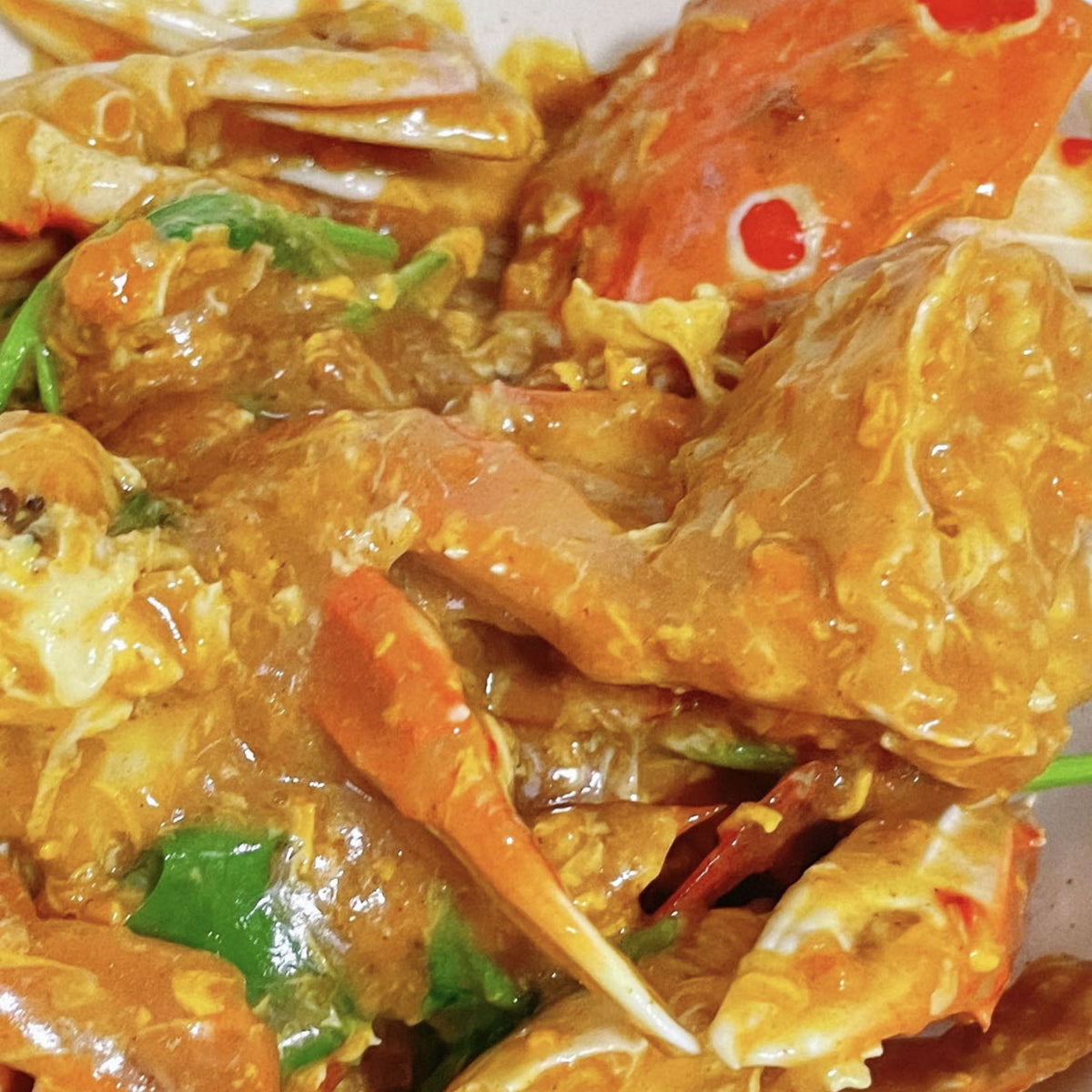 10月11日周日（E餐）精品菜：咖喱炒蓝蟹🌶️