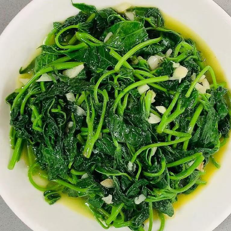 7月6日周一（G餐）精品菜：上汤番薯苗