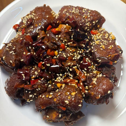 10月22日周三（E餐）精品菜：香辣美容蹄🌶️（当日订单满💲36即可免费配送，如果单独订此餐，需额外支付$10派送费）