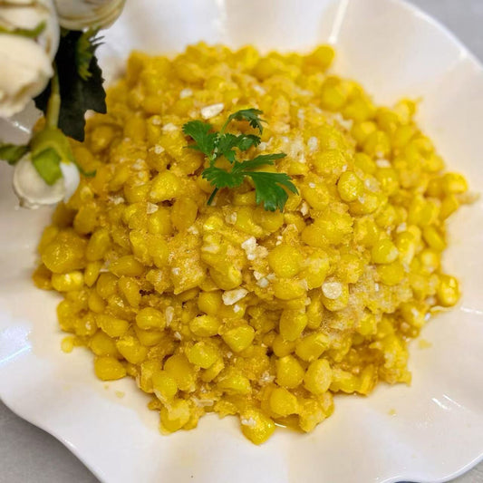 10月20日周一（G餐）精品菜：金沙玉米粒（当日订单满💲36即可免费配送，如果单独订此餐，需额外支付$10派送费）