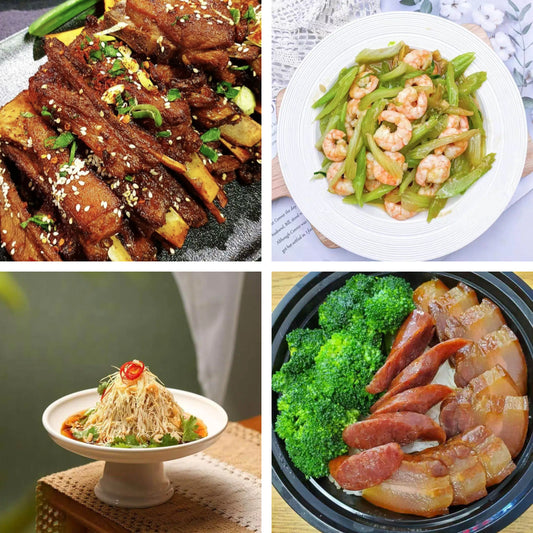 2月9日周一（A餐）无辣不欢：香辣羊排🌶️     西芹炒虾仁    扬州大煮干丝    腊味钵仔饭（2钵）