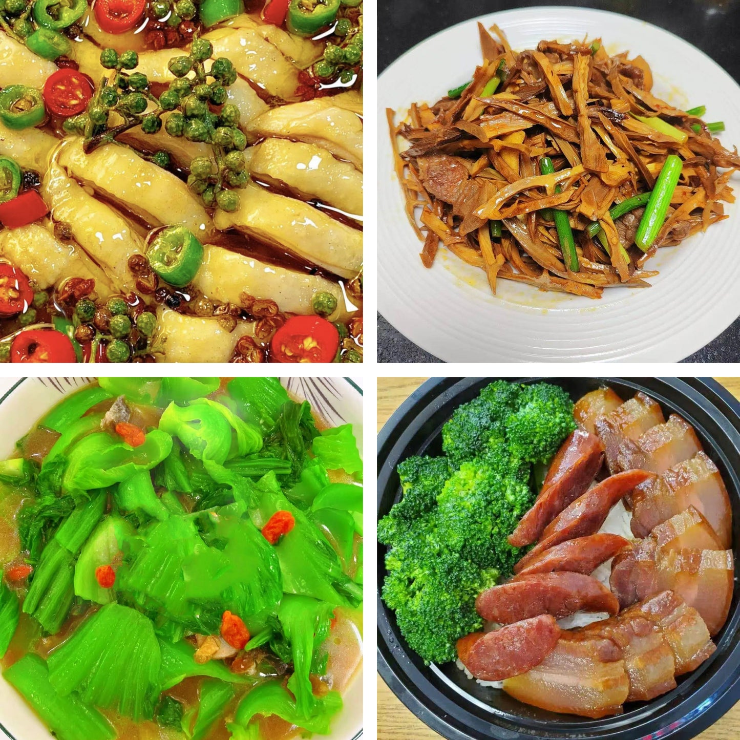 7月2日周四（A餐）无辣不欢：藤椒鸡🌶️    五花肉炒笋干    上汤芥菜      腊味钵仔饭（2钵）