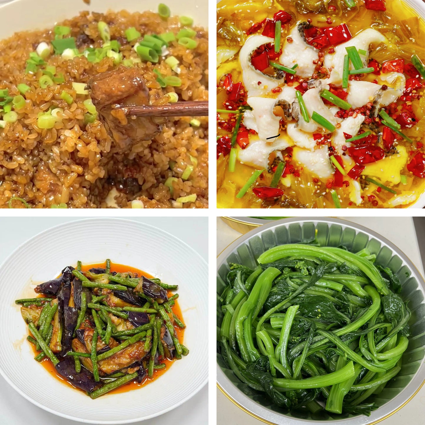 9月10日周四（A餐）无辣不欢：糯香排骨     酸菜鱼🌶️     长豆角烧茄子    上汤油菜