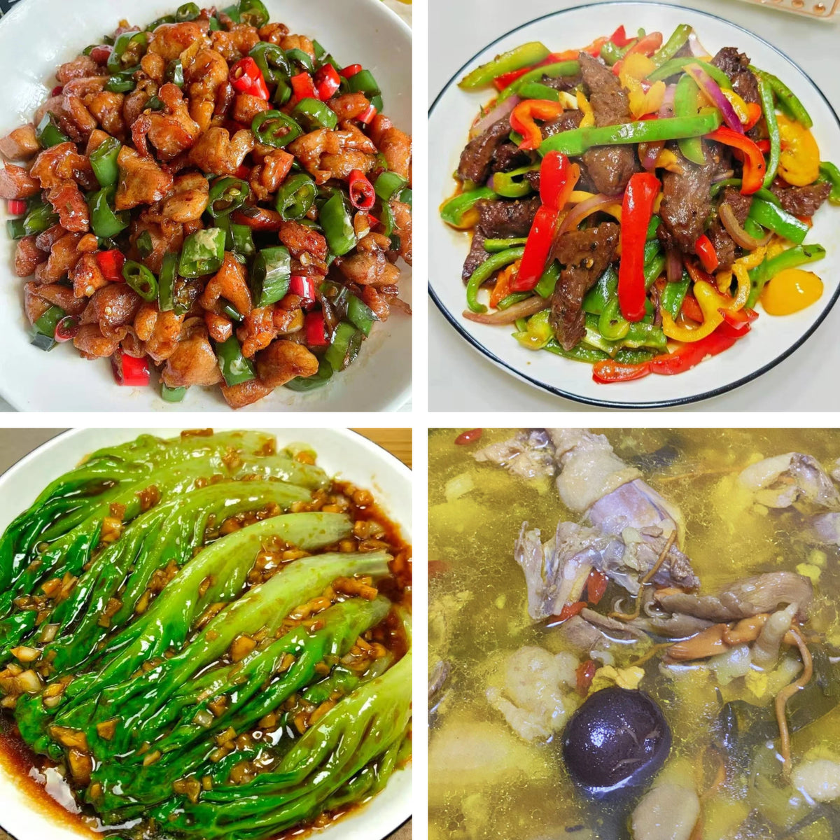 9月30日周三（A餐）无辣不欢：清椒炒鸡丁🌶️    豉椒炒牛肉    白灼生菜   滋补养颜鸡汤