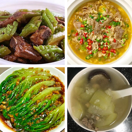 3月3日周二（A餐）无辣不欢：凉瓜焖排骨     金针菇肥牛🌶️    蚝油生菜    节瓜煲龙骨汤