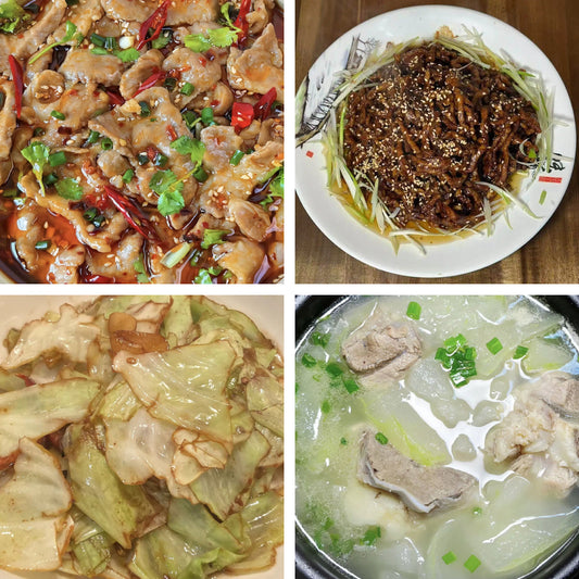 8月18日周二（A餐）无辣不欢：水煮牛肉🌶️    京酱肉丝    手撕包菜    薏米冬瓜龙骨汤