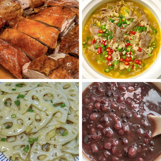9月3日周四（A餐）无辣不欢：广东烧鸭     金针菇肥牛🌶️     南乳藕片    陈皮红豆沙