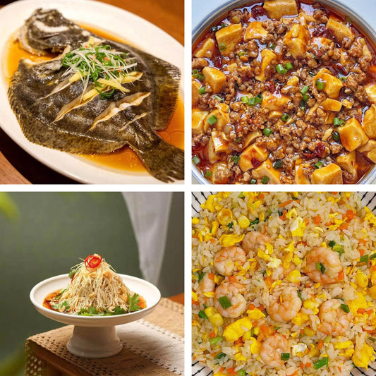 8月28日周五（A餐）无辣不欢：清蒸多宝鱼     麻婆豆腐🌶️    火腿大煮干丝    虾仁炒饭
