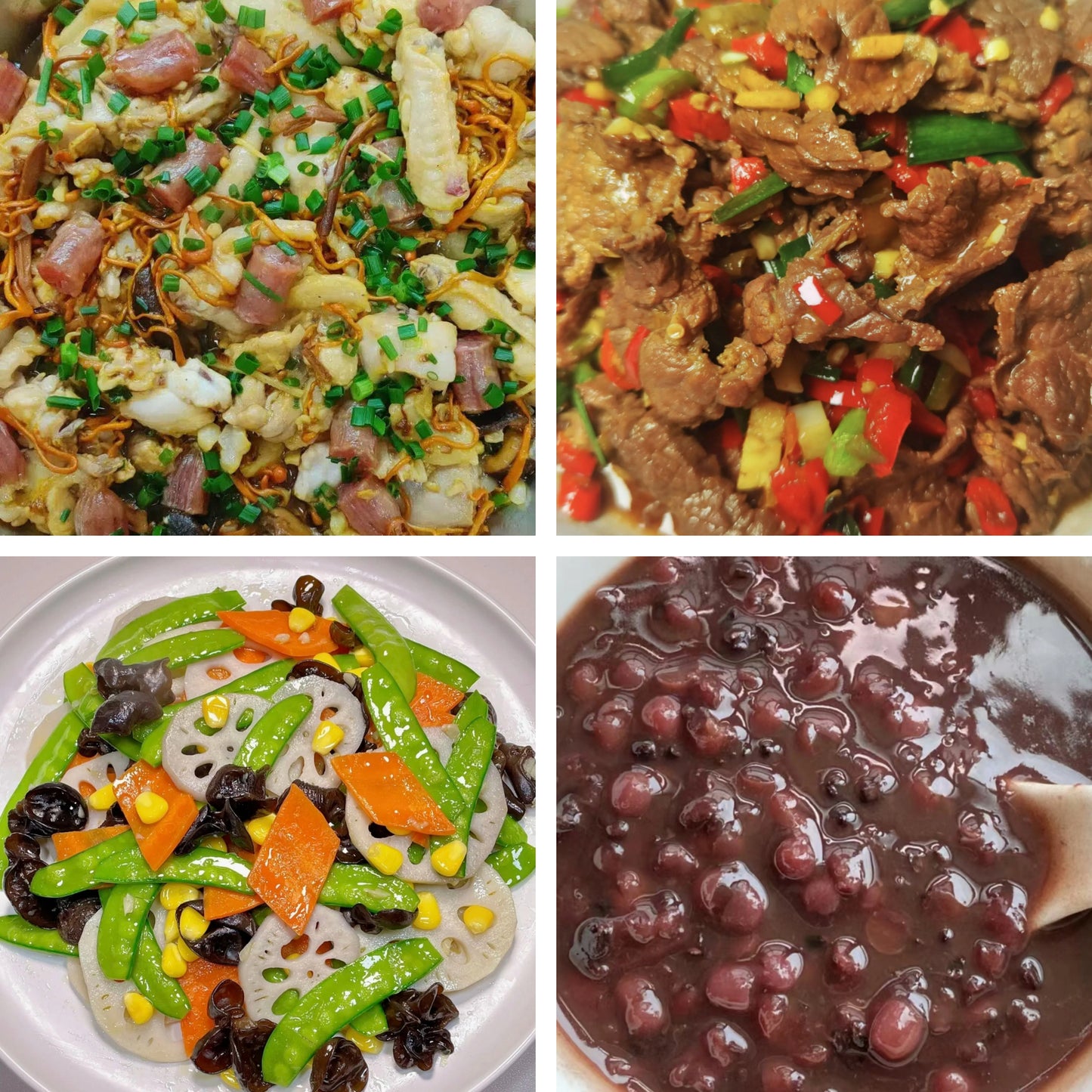 7月3日周五（A餐）无辣不欢：腊肠蒸滑鸡       农家小炒肉🌶️    荷塘小炒     陈皮红豆沙