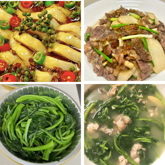 10月26日周一（A餐）无辣不欢：藤椒鸡🌶️   山药炒牛肉    上汤油菜   龙骨西洋菜汤