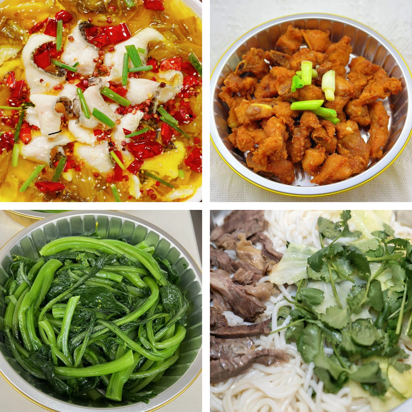 7月26日周日（A餐）无辣不欢：酸菜鱼🌶️    南乳蒜香骨    上汤油菜     清汤牛腱粉（2盒）