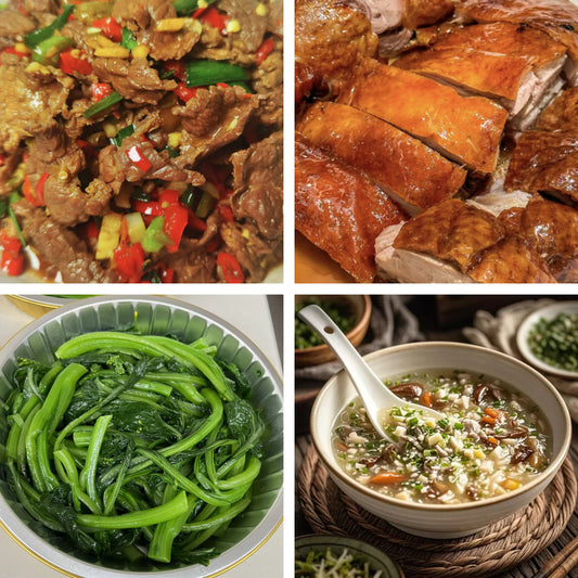 10月19日周日（A餐）无辣不欢：农家小炒肉🌶️      广东烧鸭     上汤菠菜     西湖牛肉羹