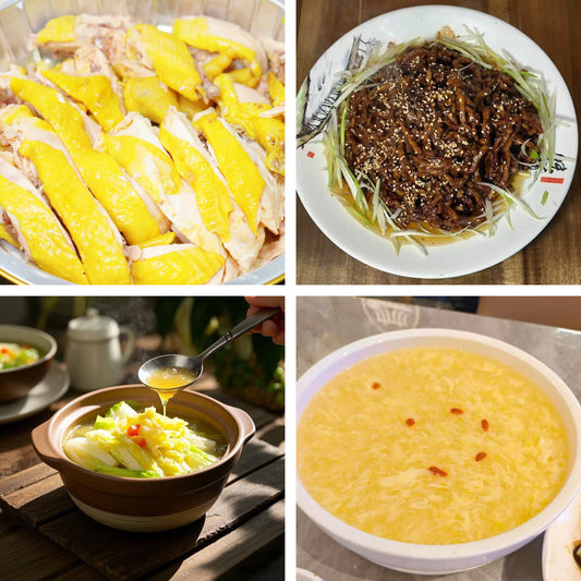 8月3日周一（B餐）家乡菜：广东白切鸡      京酱肉丝     上汤娃娃菜     鸡蓉玉米羹
