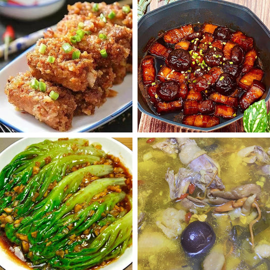 8月14日周五（B餐）家乡菜：粉蒸排骨    五花腩焖香菇    白灼生菜    滋补养颜土鸡汤