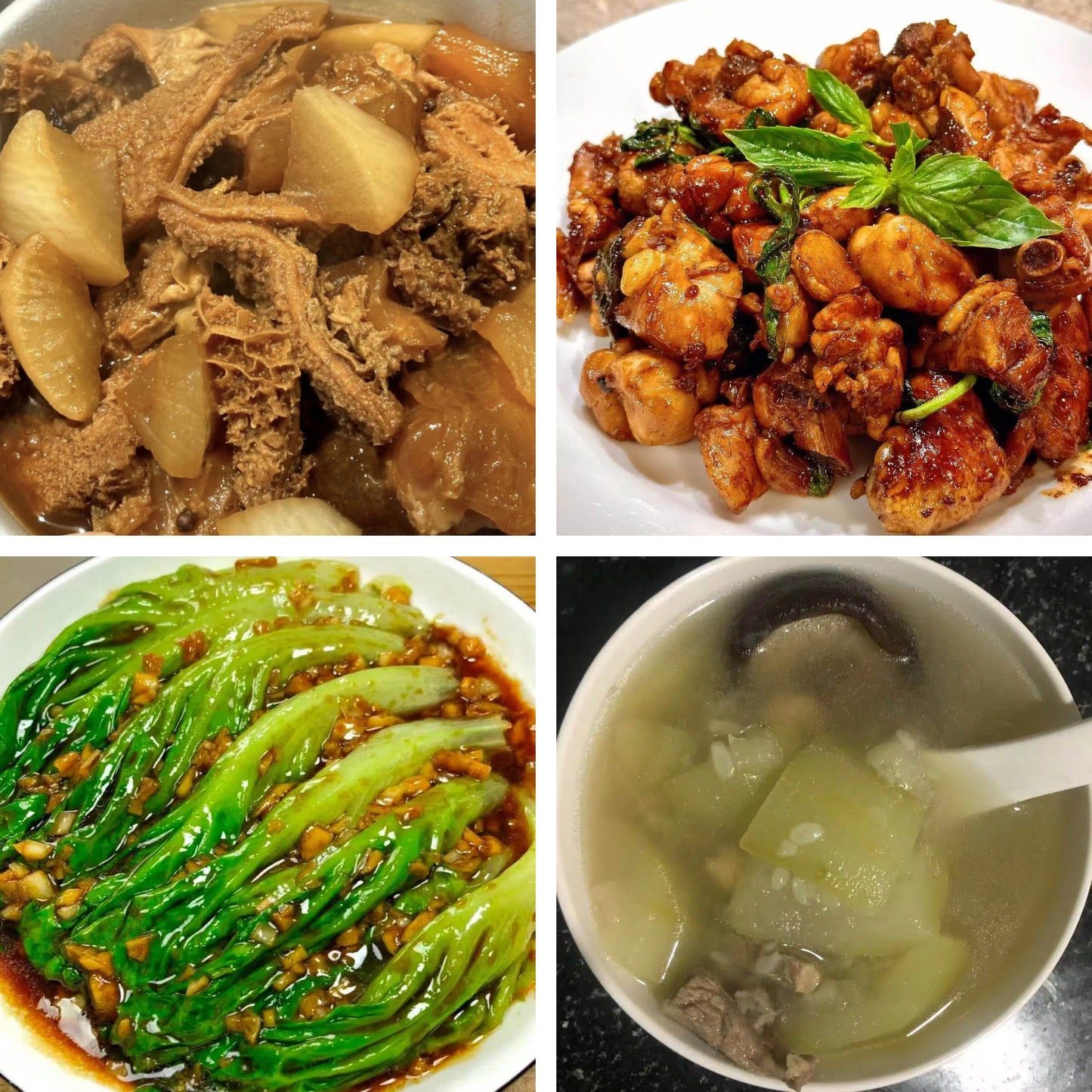 3月3日周二（B餐）家乡菜：广式萝卜牛杂     石锅三杯鸡    蚝油生菜    节瓜煲龙骨汤