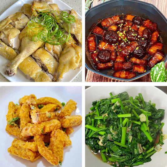 5月15日周五（B餐）家乡菜：客家盐焗鸡     香菇焖五花肉    金沙南瓜     清炒油菜